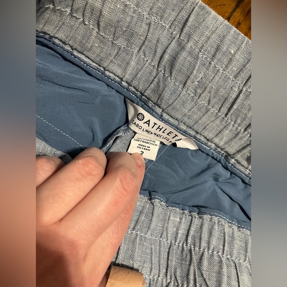 Athleta Cabo Linen Wide Leg Pants | women’s Size 2 - Picture 5 of 6